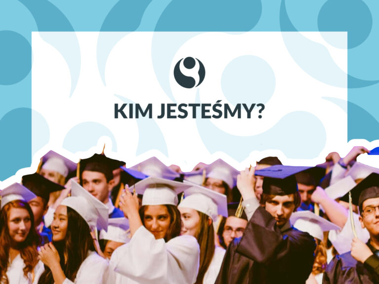 Obrazek przedstawia młodych absolwentów szkół